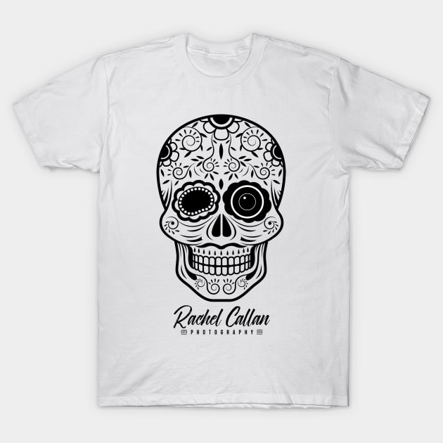 Sugar Skull Camera T-Shirt by RachelCallanPhotography